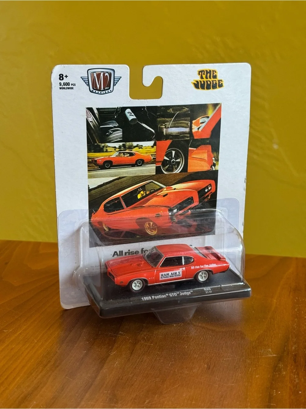 M2 Machines 1969 Pontiac GTO Judge Orange Die-Cast Toy Car